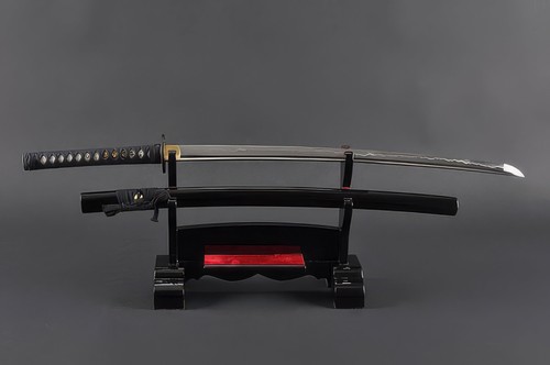 Black warrior katana 1060 - warrior,