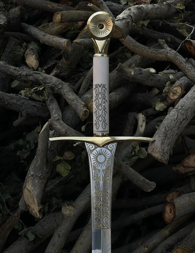 Handmade damascus steel sword - steel,